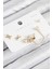 Pirinç Zirkon Taşlı Fiyonk Model Gold Renk 925 Ayar Gümüş Çivi Kadın Küpe Set - TJ-BKP11156 1