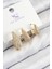 Pirinç Zirkon Taşlı 3'lü Damla Model Gold Renk Kadın Küpe - TJ-BKP11138 1