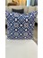 Vintage / Çift Tarafı Baskılı Evelyn Süet Kırlent Kılıfı 43 x 43 4