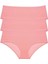 3 Adet Kadın Yüksek Bel Bato Külot Pudra 1