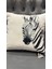 Zebra / Çift Tarafı Baskılı Evelyn Süet Kırlent Kılıfı 43 x 43 4