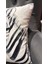 Zebra / Çift Tarafı Baskılı Evelyn Süet Kırlent Kılıfı 43 x 43 5