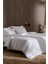 Yeni Sezon Tina Çift Kişilik Linen Look Yıkamalı %100 Pamuk Nevresim Takımı - Beyaz/bej - Beyaz/bej 1