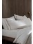 Yeni Sezon Tina Çift Kişilik Linen Look Yıkamalı %100 Pamuk Nevresim Takımı - Beyaz/bej - Beyaz/bej 3