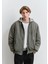 Kapüşonlu Yeşil Mont 0110563-86961 1