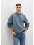 Bisiklet Yaka Mavi Basic Sweatshirt 0S10276-80889 1