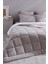 Yeni Sezon Bobigny Tek Kişilik Pamuklu Supersoft Comforter Set - Açık Gri - Açık Gri 2