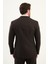 Desenli Slim Fit Mono Yaka Yün Erkek Takım Elbise 5