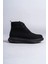 SLW204 Franca Bağcıklı Süet Erkek Spor Bot St - Siyah 4