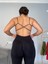 Kalçası Büzgülü Ekstra Push Up Etkili Slimfit Toparlayıcı Siyah Tayt 5