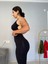 Kalçası Büzgülü Ekstra Push Up Etkili Slimfit Toparlayıcı Siyah Tayt 9