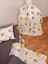 Arılı Antrasit Oval Yataklı 7 Parça Babynest Seti 2