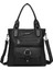 Barcelona Günlük Büyük ve Çok Cepli Kadın Omuz Çantası Uzun Askılı 1822 Siyah 1