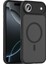 iPhone 17 Air Kılıf Mat Arka Yüzey Wireless Şarj Özellikli Zore Flet M-Safe Kapak - Siyah 1