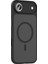 iPhone 17 Air Kılıf Mat Arka Yüzey Wireless Şarj Özellikli Zore Flet M-Safe Kapak - Siyah 8