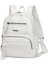 Barcelona Günlük Çok Cepli Orta Boy Kadın Sırt Çantası 1871 Beyaz 2
