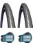 26 Jant 26X1.75 (47-559) 3mm Zırhlı Bisiklet Dış Lastiği V66 x 2 Adet + Panda Iç Lastik Seti 1