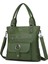 Barcelona Günlük Büyük ve Çok Cepli Kadın Omuz Çantası Uzun Askılı 1822 Koyu Yeşil 2