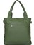 Barcelona Günlük Büyük ve Çok Cepli Kadın Omuz Çantası Uzun Askılı 1822 Koyu Yeşil 3