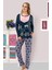 Sleepy Dreams Kadın Pijama Seti Baskılı Kadın Pijama Takım Pamuk Yıpranmaz Dayanıklı Uzun Ömürlü Pijama 1
