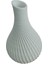 3D Baskı Dekoratif Vazo - Beyaz Pla - 18 cm 2