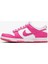 Dunk Low Pembe Beyaz Deri Kadın Sneaker Spor Ayakkabı - FB9109-102 6