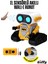 Oyuncak Uzaktan Kumandalı El Sensörlü Akıllı Wall-E Robot Dahili Şarjlı Işıklı Sesli Fonksiyon Sarı ve Mavi 2