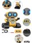 Oyuncak Uzaktan Kumandalı El Sensörlü Akıllı Wall-E Robot Dahili Şarjlı Işıklı Sesli Fonksiyon Sarı ve Mavi 3