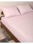 Pembe Çift Kişilik Lastikli Çarşaf 3