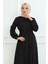 Bürümcük Kemerli Elbise Siyah - 40 3