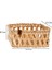 %100 El Yapımı Doğal Hasır Peçetelik | 15X15X8 cm Çok Amaçlı Organizer | Dekoratif Masa Üstü Düzenleyici 4