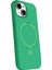 Ds-Derin Newface Apple Iphone 15 Plus Regal Magsafe Standlı Kapak - Yeşil 2