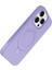 Ds-Derin Newface Apple Iphone 14 Pro Max Regal Magsafe Standlı Kapak - Lila 3