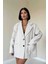 Çizgili Oversize Blazer Ceket 1