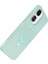 Ds-Derin Newface Xiaomi Redmi 13C Regal Magsafe Standlı Kapak - Su Yeşili 4