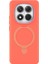 Ds-Derin Newface Xiaomi Redmi Note 14 Pro 4g Regal Magsafe Standlı Kapak - Turuncu 3