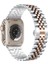 Apple Watch Seri 2 3 4 5 6 7 8 Se Ultra Uyumlu 38 40 41 mm Uyumlu Paslanmaz Çelik Rolex Saat Kordonu 2