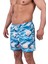 Bronz Ocean Wave Erkek Deniz Şortu Hızlı Kuruyan Aquadry Kumaş, Mavi Tonlar, Fermuarlı Cepli 1