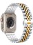 Apple Watch Seri 2 3 4 5 6 7 8 Se Ultra Uyumlu 38 40 41 mm Uyumlu Paslanmaz Çelik Rolex Saat Kordonu 2