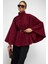 Kemerli Kalın Panço Bordo 3154 2