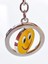 Sarı Gülen Surat Emojili Dönebilen Metal Anahtarlık 1