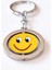Sarı Gülen Surat Emojili Dönebilen Metal Anahtarlık 2