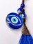 Lacivert Nazar Boncuğu Göz Desenli Lacivert Püsküllü Anahtarlık 3