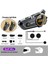 C50 Motosiklet Intercom Kask Kulaklık 1000 Mah Rgb Işıklı Bluetooth Kulaklık IP67 4