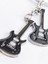 Siyah Iki Gitarlı Metal Anahtarlık 2