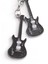 Siyah Iki Gitarlı Metal Anahtarlık 3