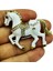 Siyah & Beyaz At Broş - Kristal Taşlı Zarif Horse Brooch | Şık Hayvan Figürlü Aksesuar 1