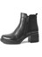 25.2700 Hakiki Deri Siyah Kalın Topuklu Kadın Bot 1