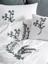 Cotton Box Brode Ranforce Çift Kişilik Nevresim Takımı Ivy Gri 2
