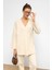 Bağcık Kapamalı Soft Triko Hırka Ekru 8269 3